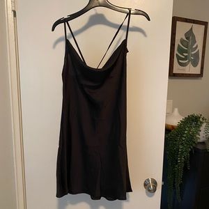 Black slip dress